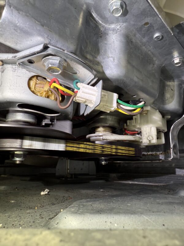 New Belt in Action – Smooth movement after installation.