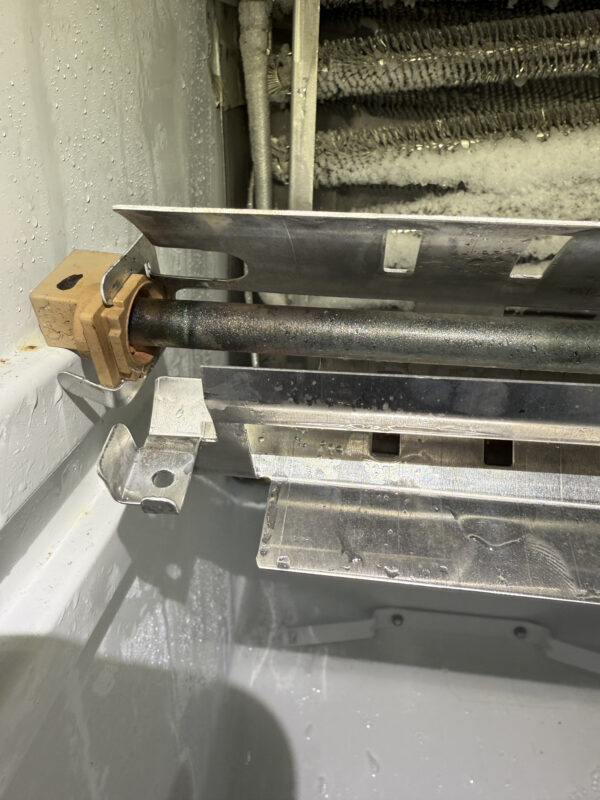 The broken glass heater is a common issue.