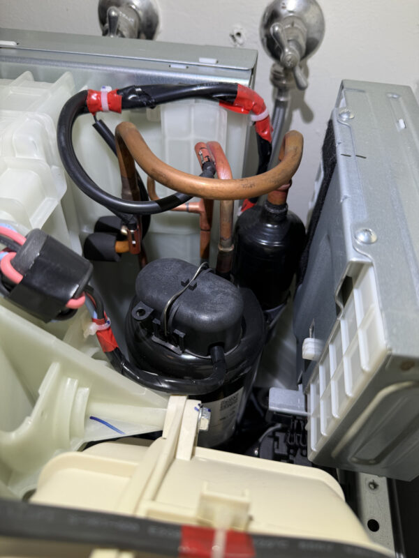 This is exactly what a compressor looks like—almost the same as in your refrigerator.